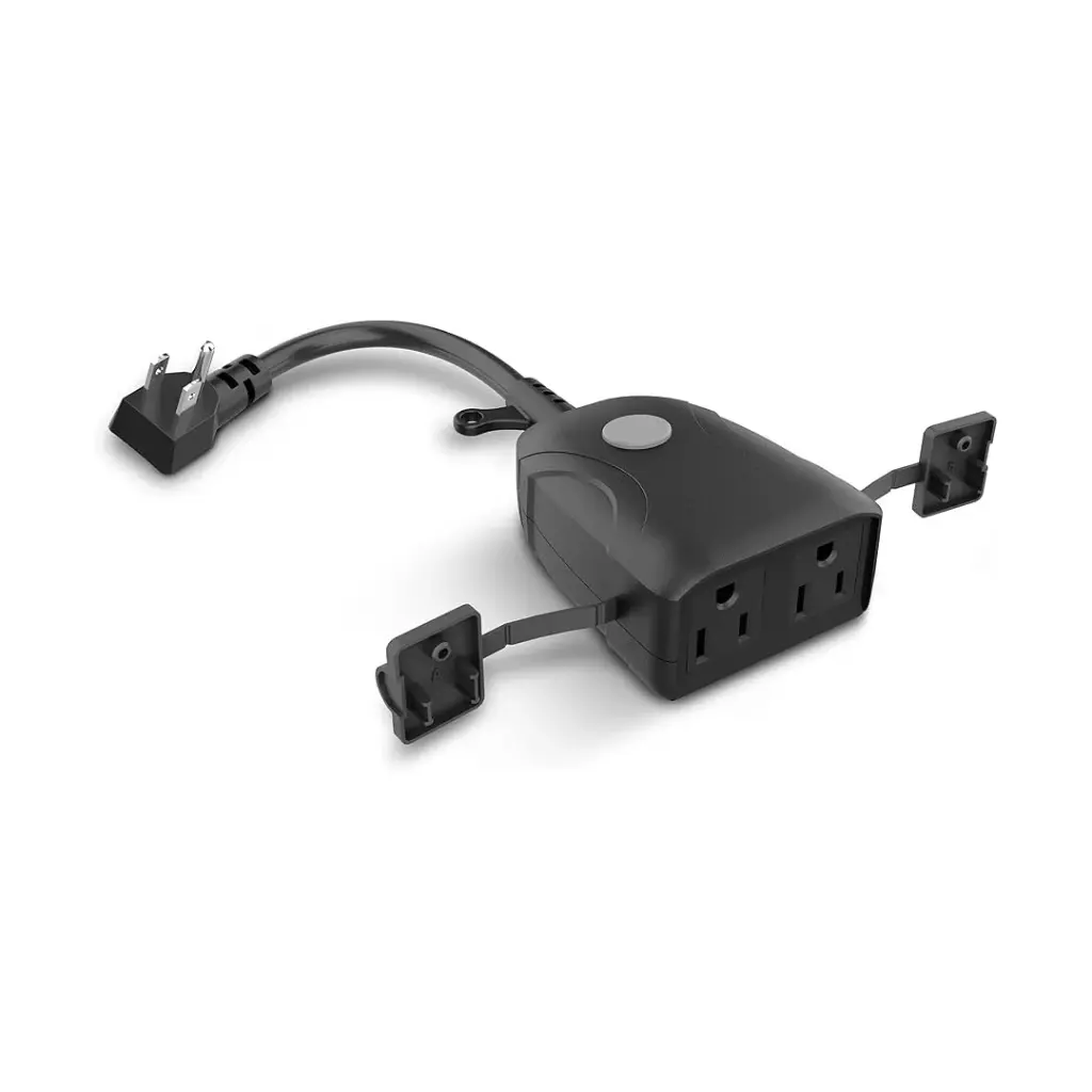 [OTH123] Enchufe inteligente para exteriores con dos salidas, control Tuya/Smart Life para sistemas hidropónicos