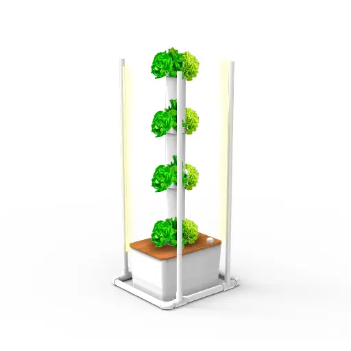 [KITWNUTRN6W] Kit Hidropónico N6W Sistema de Torre para 20 Plantas, Jardín Interior Completo con Nutrientes, Semillas y Accesorios