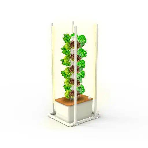 [KITWNUTRN6WP] Kit Hidropónico N6WP Sistema de Torre para 50 Plantas, Jardín Interior Completo con Nutrientes, Semillas y Accesorios