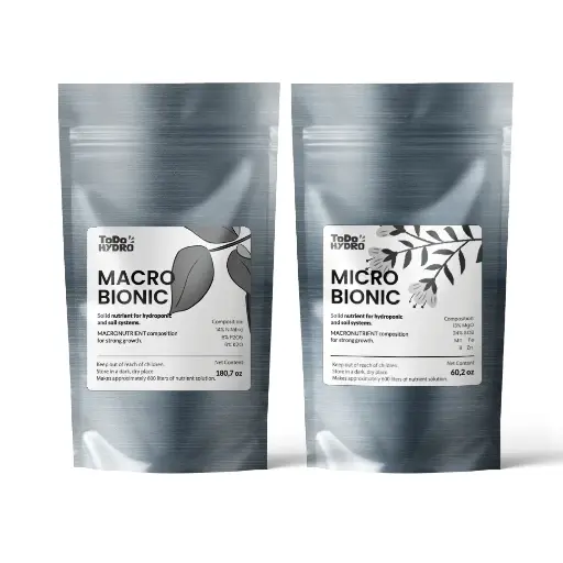 [NUTR51] Nutriente sólido ToDo Hydro Macrobionic y Microbionic, rendimiento de la solución 600 L
